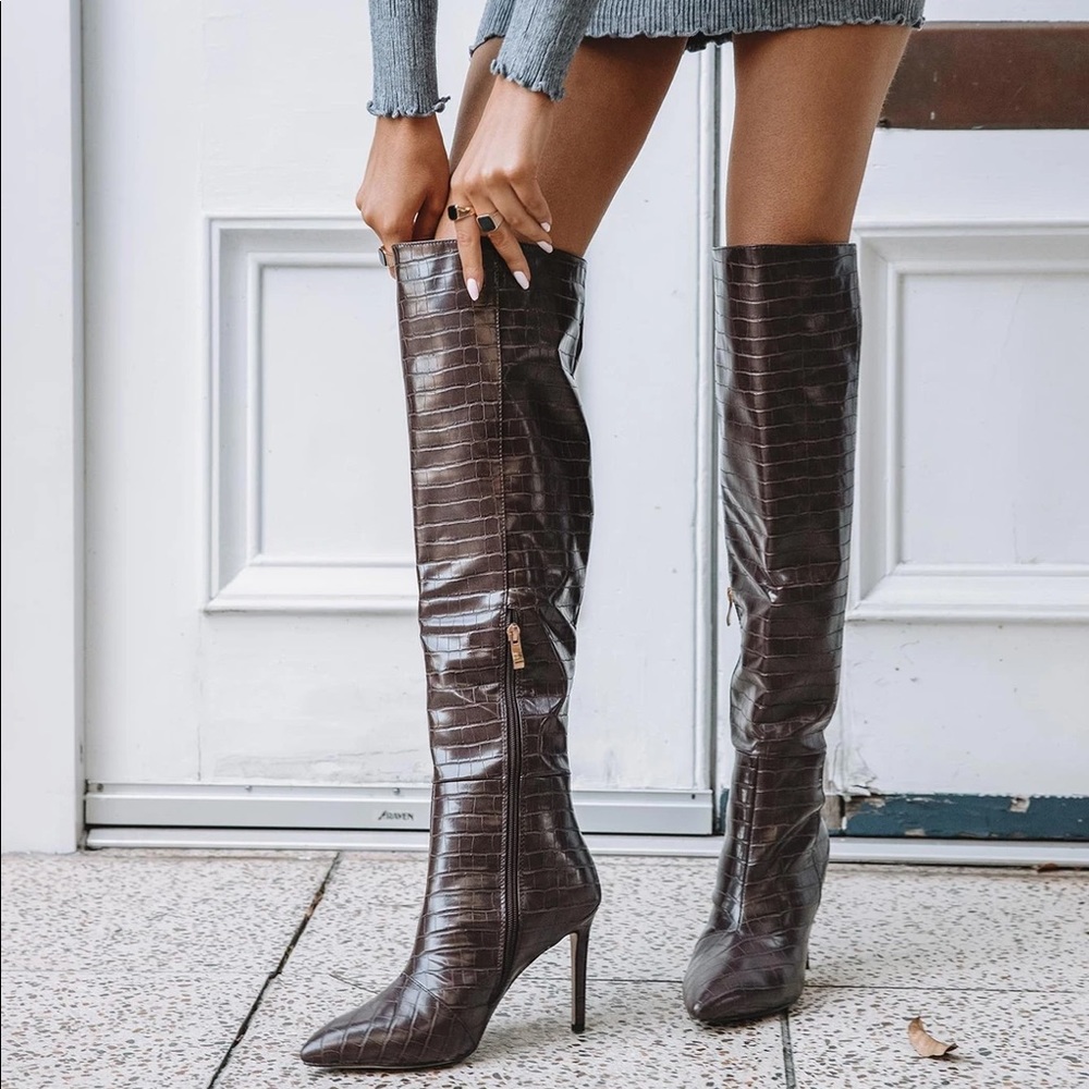 Billini Naveen Boot Chocolate Croc